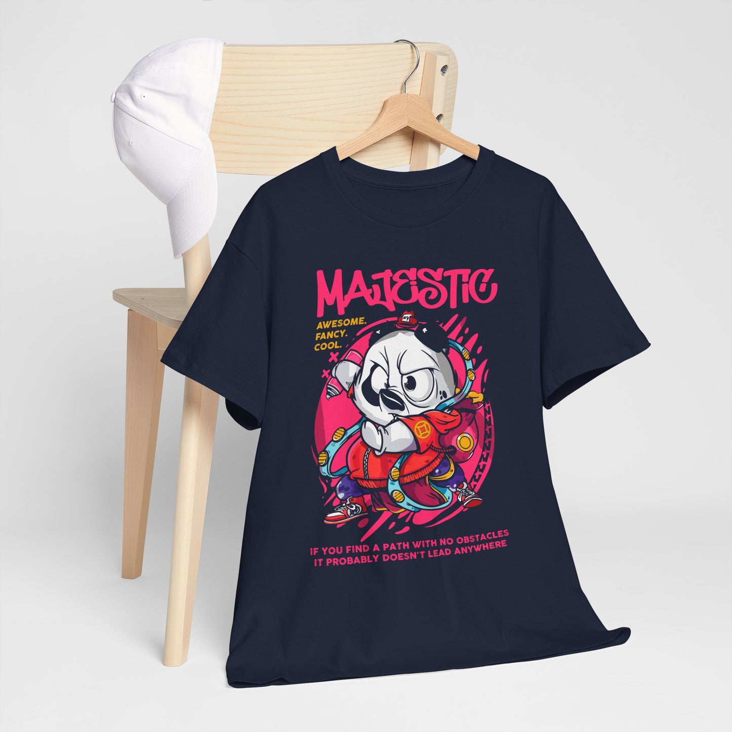 MAJESTIC - panda graffiti w stylu lat 90.