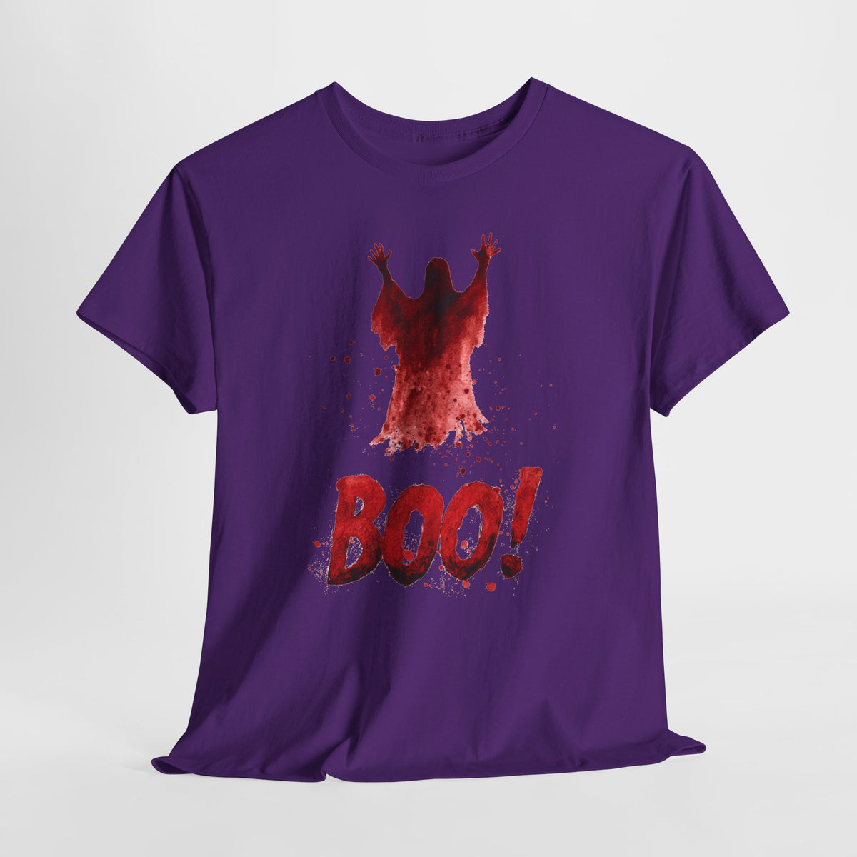 Boo! - czerwony duch na halloweenowy klimat