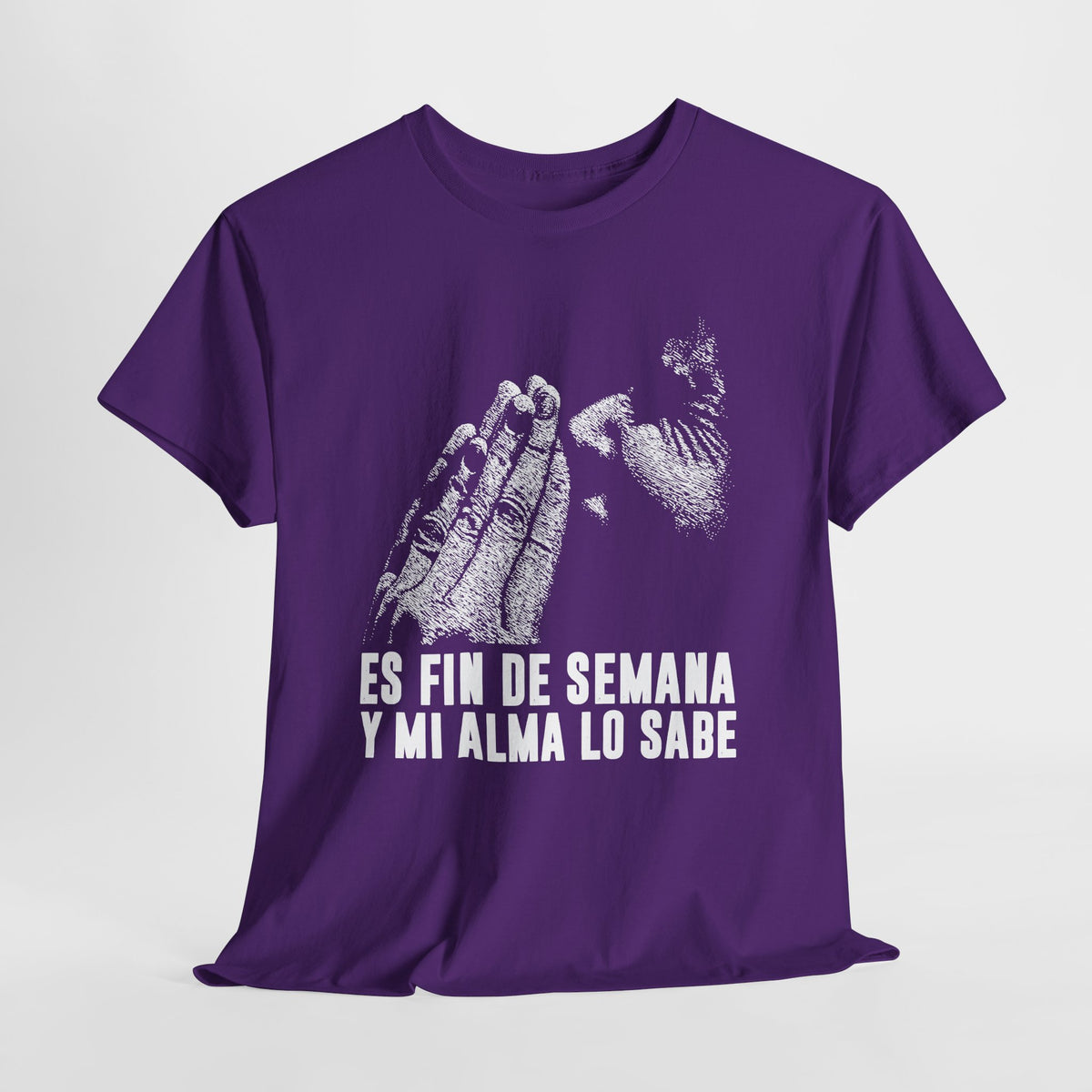 Jest weekend i moja dusza to wie - hiszpański napis "Es fin de semana y mi alma lo sabe"