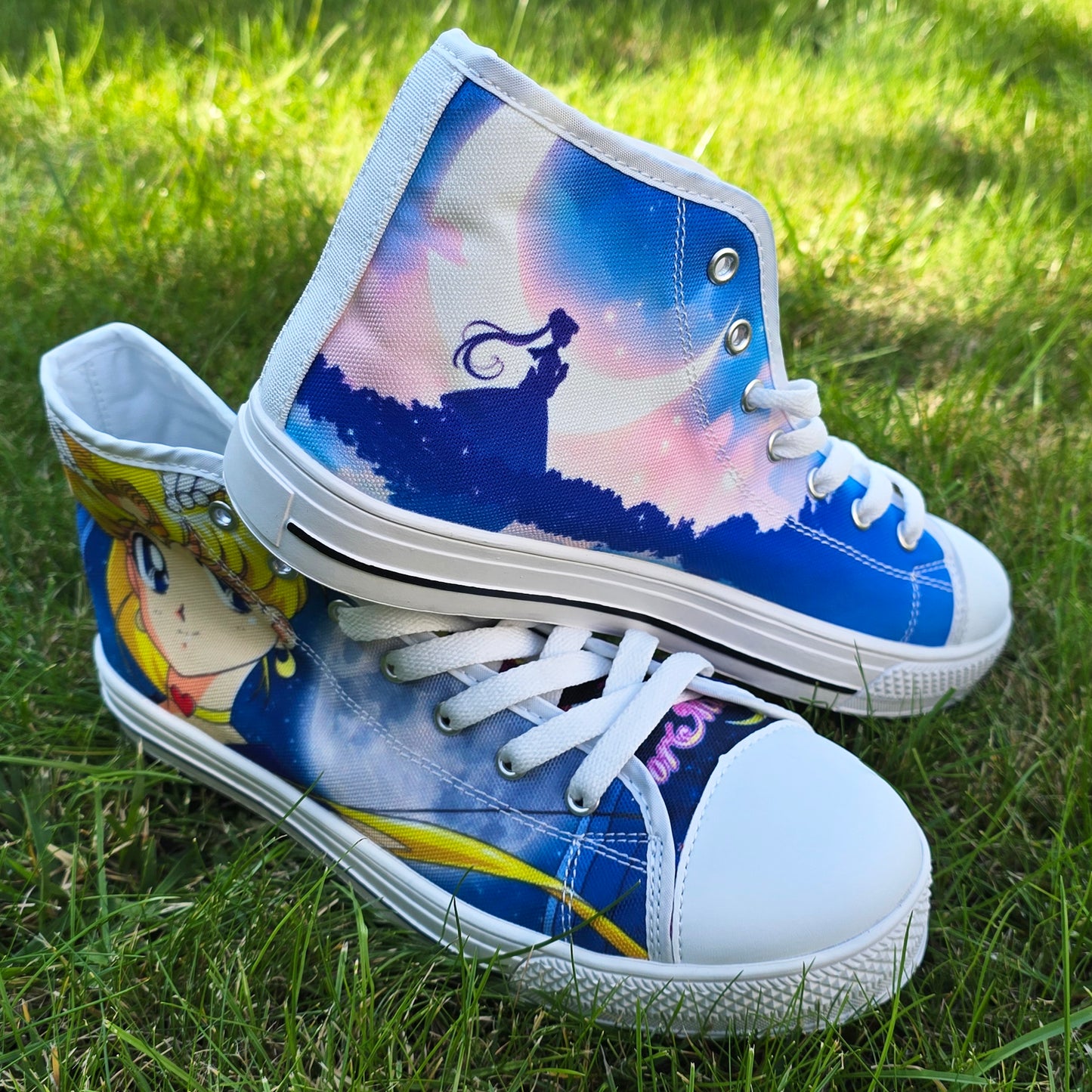 Męskie high-top sneakers - personalizowane