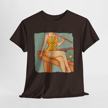 Sport is Sexy: Bilard - retro pin-up przy stole