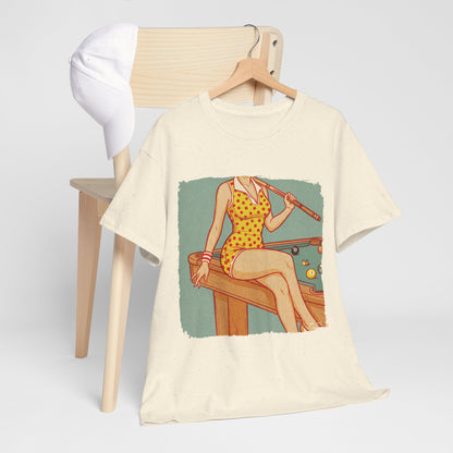 Sport is Sexy: Bilard - retro pin-up przy stole