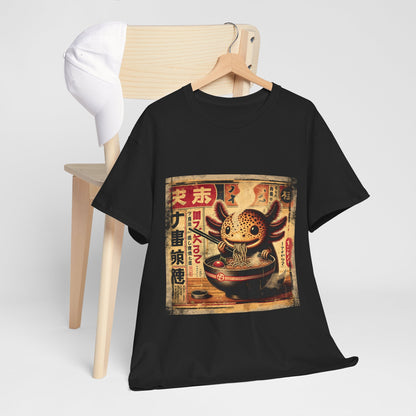 Japoński aksolotl i ramen - anime retro vintage