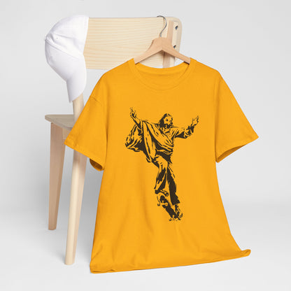 Jezus na deskorolce - streetwearowy nadruk
