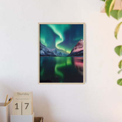 Aurora Borealis, Norwegia – Zorza Polarna nad Górami