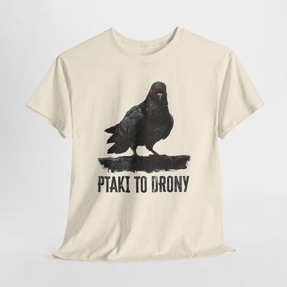Ptaki To Drony - spiskowy gołąb z czerwonym okiem