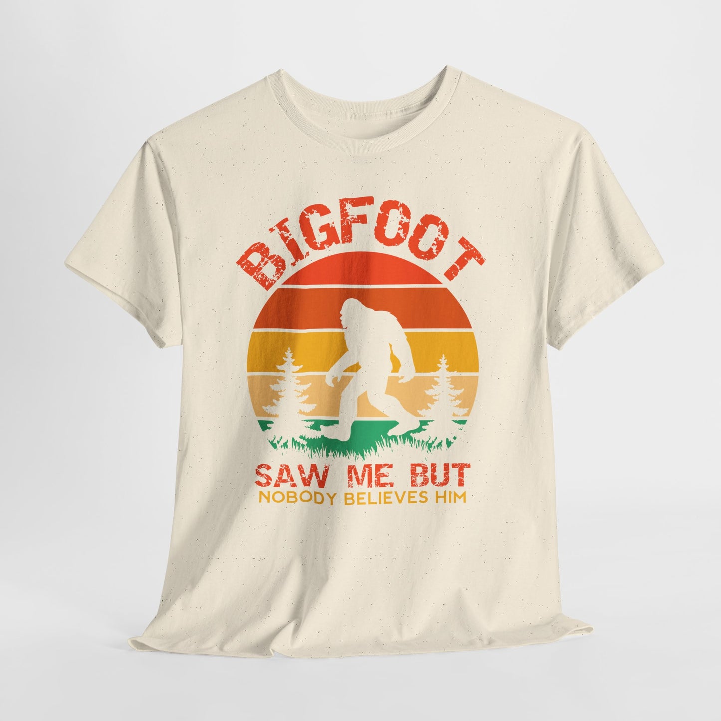 Bigfoot „Saw me but nobody belives him” – retro humor z lasu