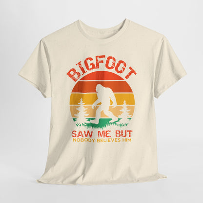 Bigfoot „Saw me but nobody belives him” – retro humor z lasu