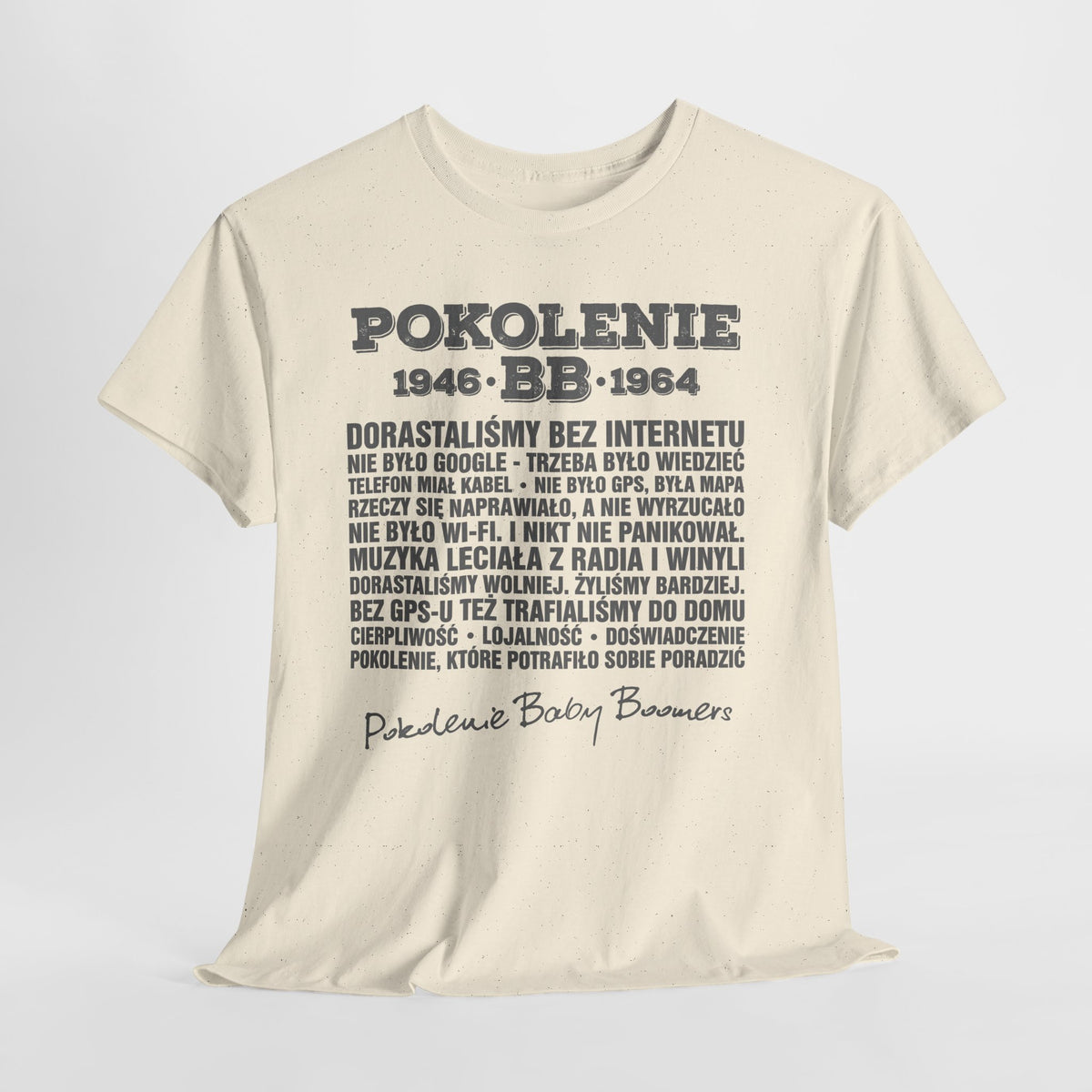 Pokolenie 1946-1964 - koszulka Baby Boomers z charakterem