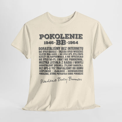 Pokolenie 1946-1964 - koszulka Baby Boomers z charakterem