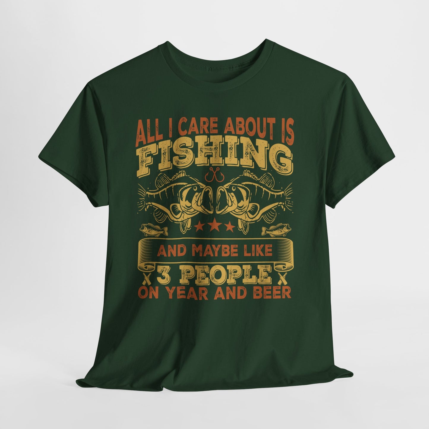 Koszulka wędkarska All I Care About Is Fishing