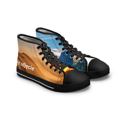 Damskie high-top sneakers - personalizowane