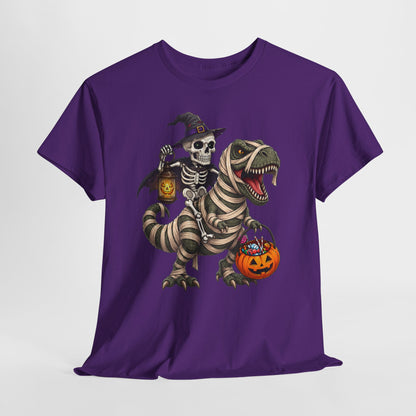 Dino-Mumia na Halloween - kościotrup rusza po cukierki