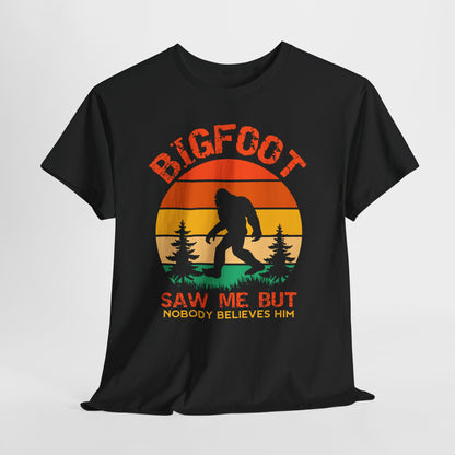 Bigfoot „Saw me but nobody belives him” – retro humor z lasu