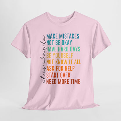 It's Okay To... koszulka ze wsparciem