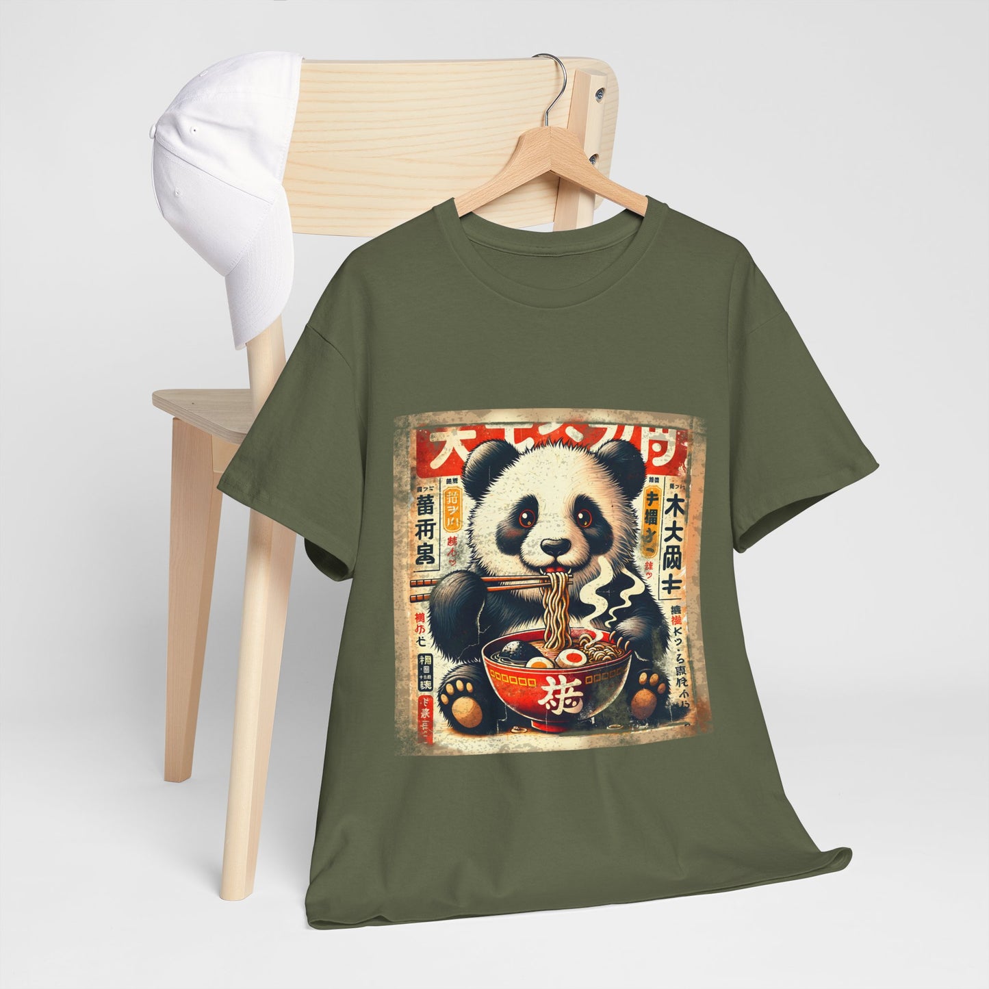 Panda i ramen - Anime retro vintage