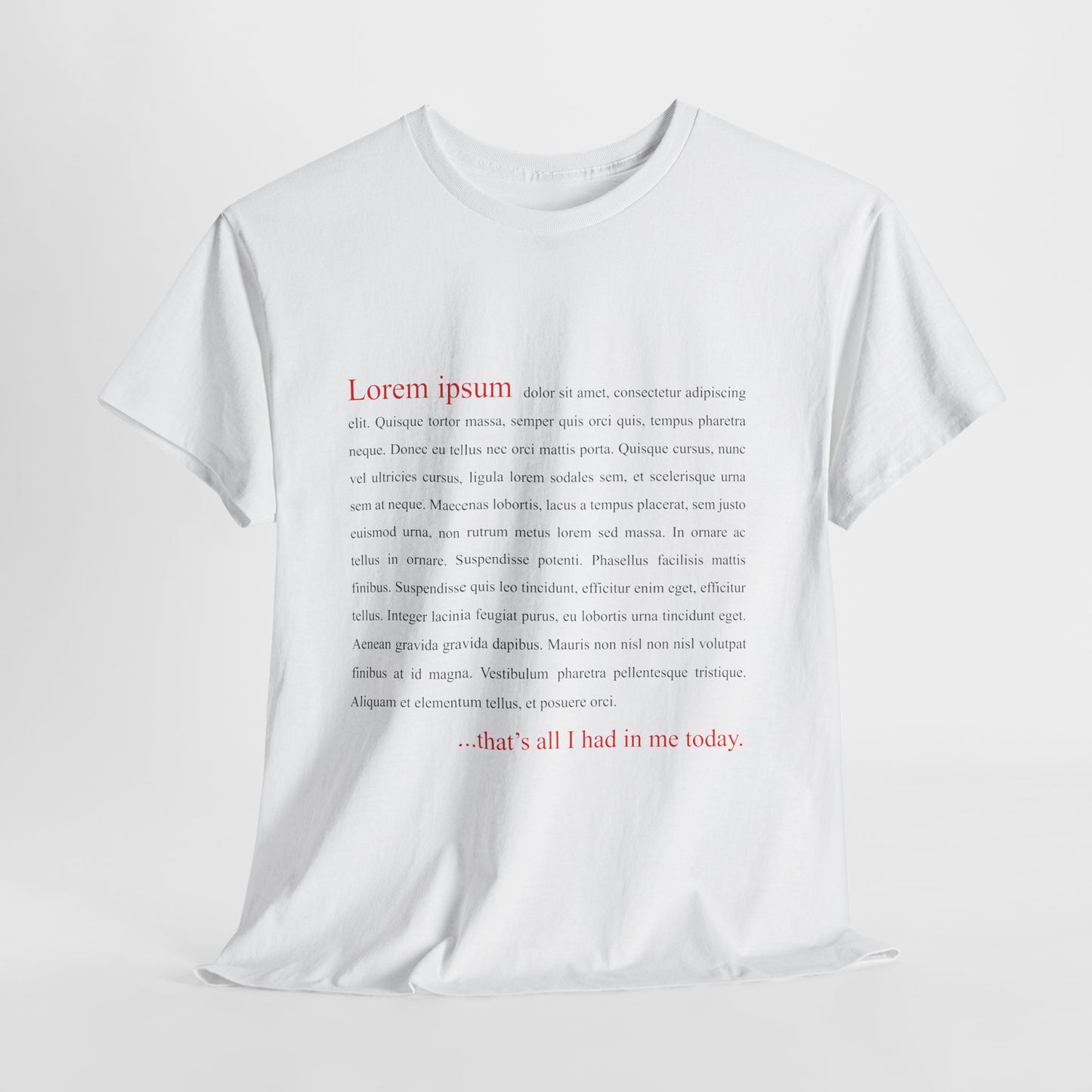 Lorem Ipsum... that's all I had in me today