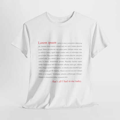 Lorem Ipsum... that's all I had in me today