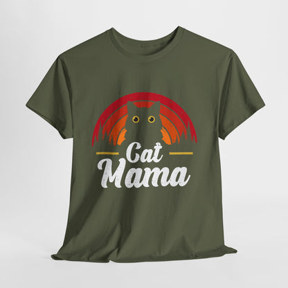 Kocia Mama - retro zachód słońca i koci vibe