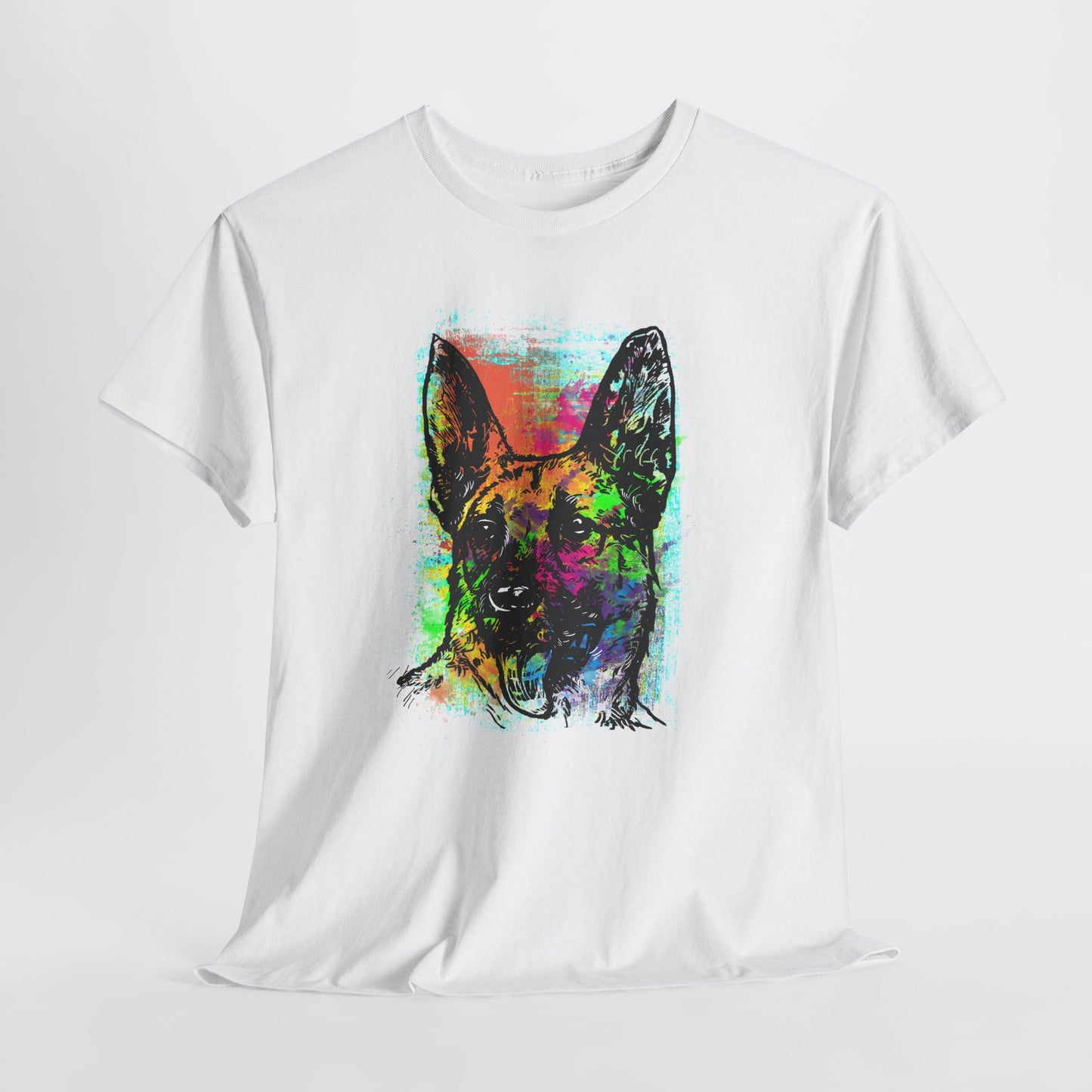 Neon Dog Pop Art - kolorowy owczarek niemiecki