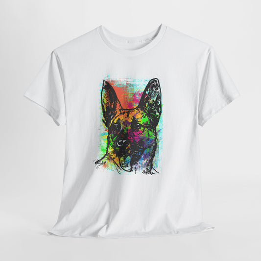 Neon Dog Pop Art - kolorowy owczarek niemiecki