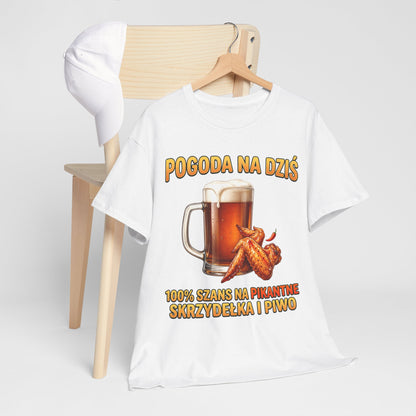 Pogoda na dziś - skrzydełka i piwko