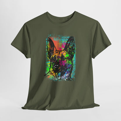 Neon Dog Pop Art - kolorowy owczarek niemiecki