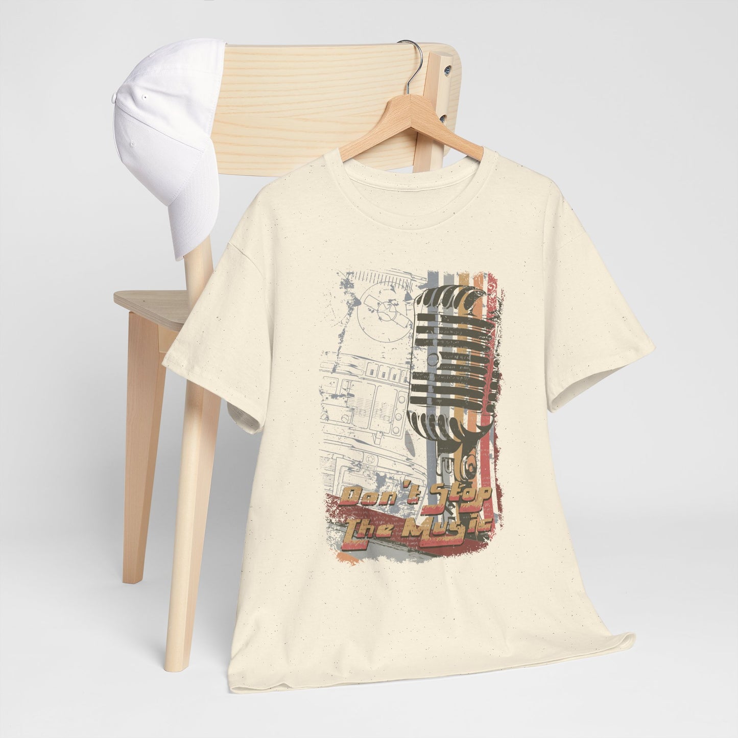 Koszulka retro vintage "Don't stop the music"