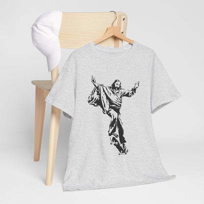 Jezus na deskorolce - streetwearowy nadruk