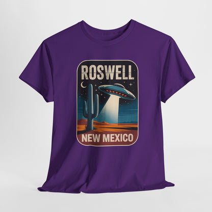 Roswell New Mexico - retro spodek nad pustynią
