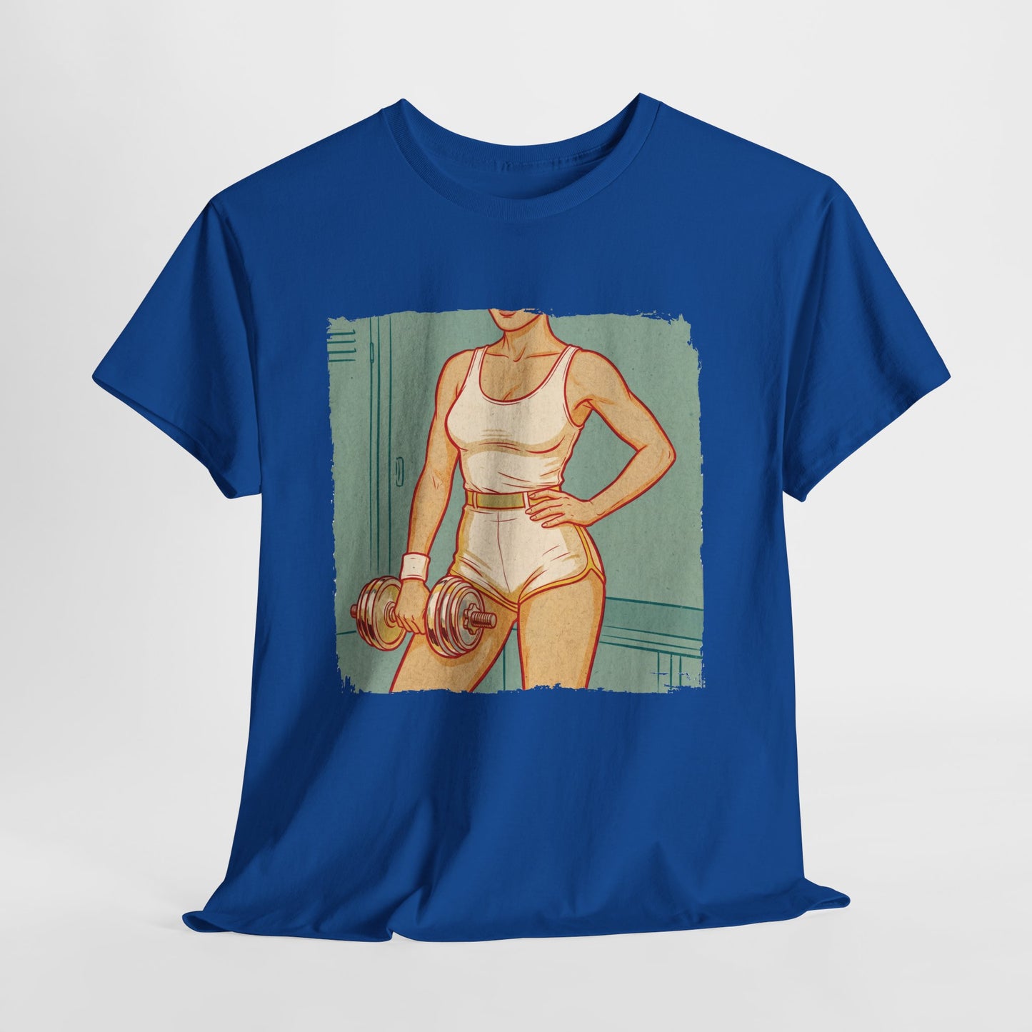 Sport Is Sexy: Siłownia - retro fitness z hantlem
