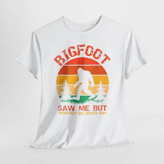 Bigfoot „Saw me but nobody belives him” – retro humor z lasu