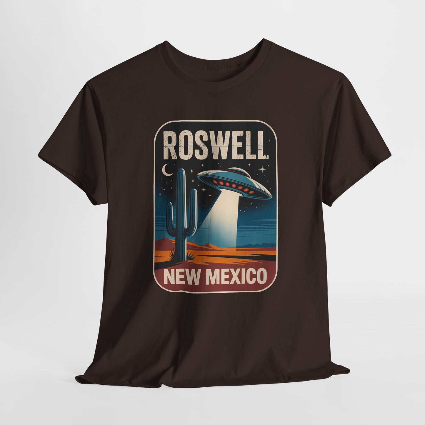Roswell New Mexico - retro spodek nad pustynią