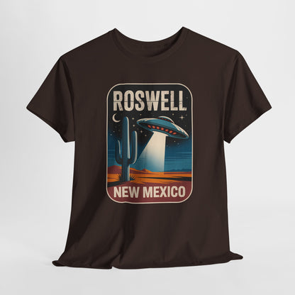 Roswell New Mexico - retro spodek nad pustynią