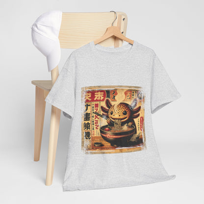 Japoński aksolotl i ramen - anime retro vintage