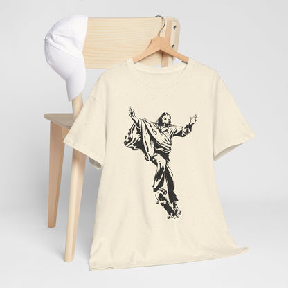 Jezus na deskorolce - streetwearowy nadruk