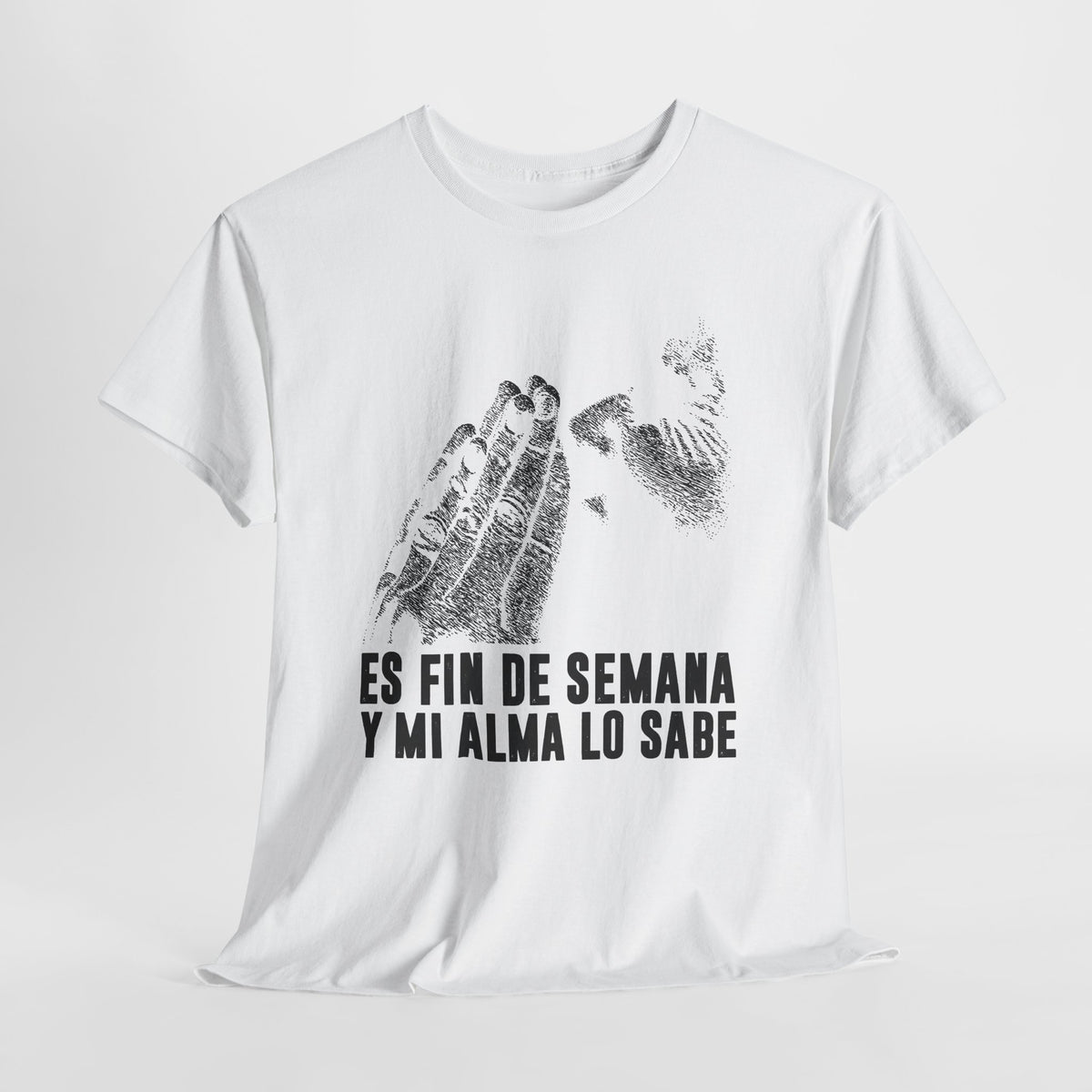 Jest weekend i moja dusza to wie - hiszpański napis "Es fin de semana y mi alma lo sabe"