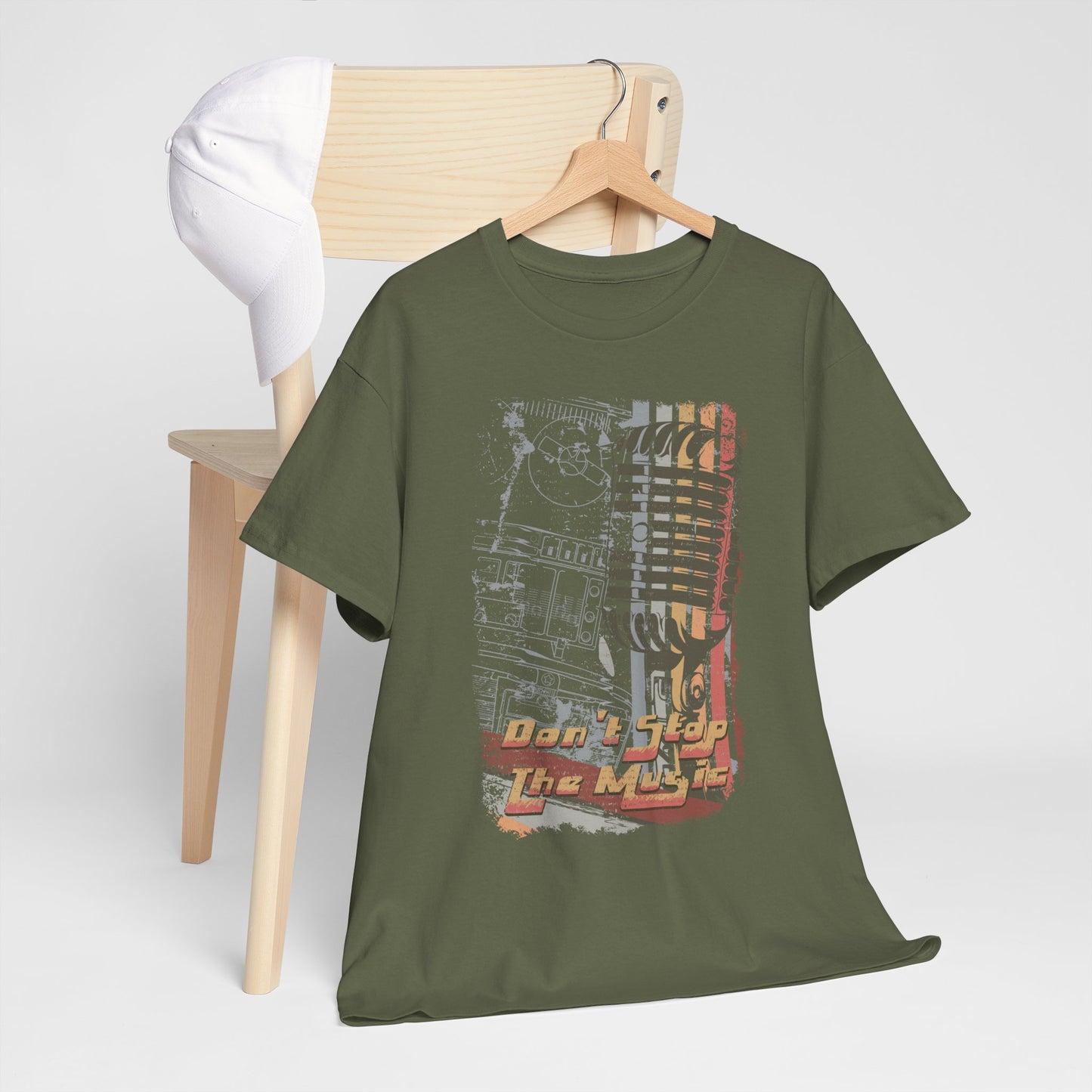 Koszulka retro vintage "Don't stop the music"