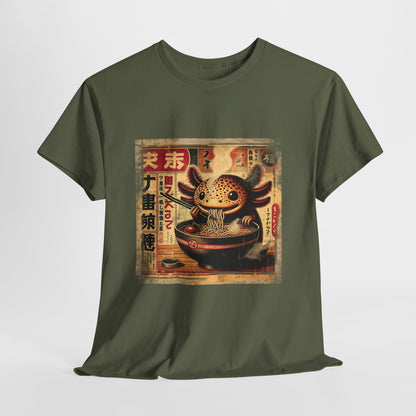 Japoński aksolotl i ramen - anime retro vintage
