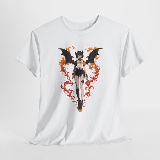 Diabelski ogień ze skrzydłami - oryginalna anime girl