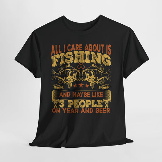Koszulka wędkarska All I Care About Is Fishing