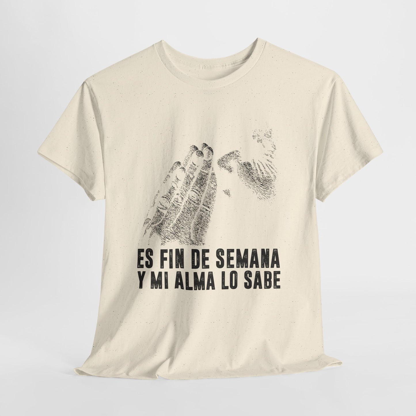 Jest weekend i moja dusza to wie - hiszpański napis "Es fin de semana y mi alma lo sabe"