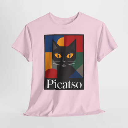 Picatso - koszulka z kotem w artystycznym stylu
