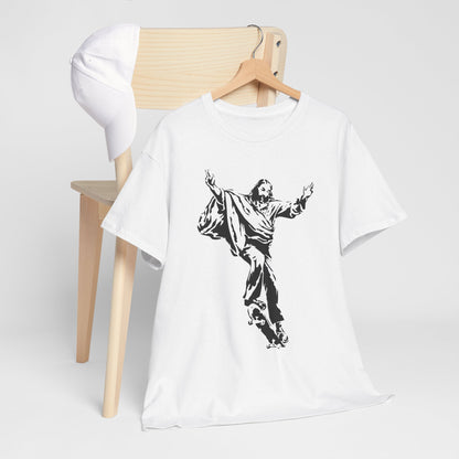 Jezus na deskorolce - streetwearowy nadruk