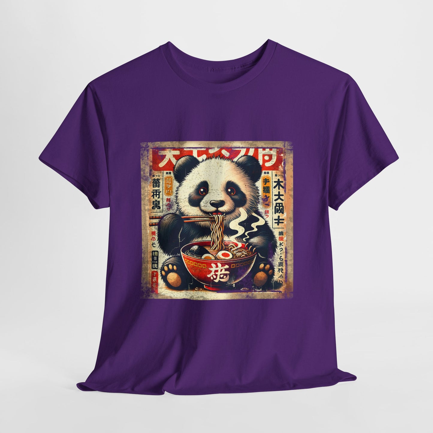Panda i ramen - Anime retro vintage