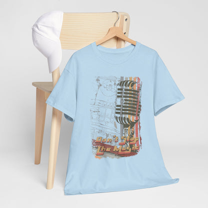 Koszulka retro vintage "Don't stop the music"