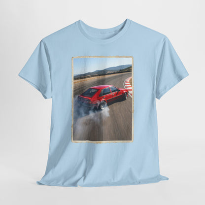 Polonez Drift - czerwony klasyk w dymie