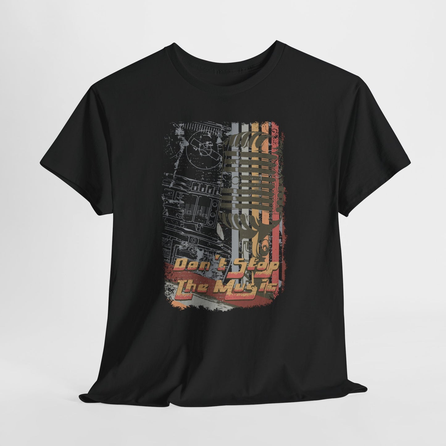 Koszulka retro vintage "Don't stop the music"