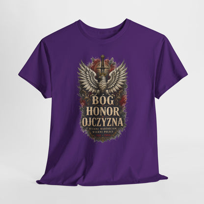Bóg Honor Ojczyzna - koszulka patriotyczna z orłem