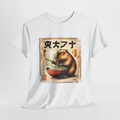 Kapibara i ramen - anime retro vintage